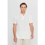 ALTINYILDIZ CLASSICS Erkek Ekru Pamuklu Slim Fit Dar Kesim Polo Yaka Tişört