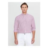 Altınyıldız Classics Erkek Gömlek 5003252788, Beyaz-Bordo, 3XL