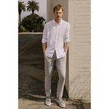 Altınyıldız Classics Erkek Gri Diz İzi Yapmayan Beli Bağlamalı Yan Cepli Jogger Pantolon Slim Fit Rahat Kesim - 54