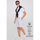 Altınyıldız Classics Erkek Gri Melanj Pamuklu Rahat Nefes Alabilen 2 İplik Cepli Örme Spor Şort