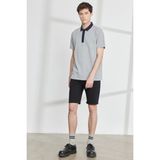 Altınyıldız Classics Erkek Gri Melanj Slim Fit Dar Kesim Polo Yaka Kısa Kollu Pamuklu Tişört