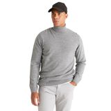 ALTINYILDIZ CLASSICS Erkek Gri Melanj Standart Fit Normal Kesim Tüylenme Yapmayan Tam Balıkçı Yaka Triko Kazak,3XL