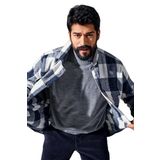 ALTINYILDIZ CLASSICS-Erkek Gri Melanj Tüylenme Yapmayan Anti Pilling Özellikli Standart Fit Tam Balıkçı Yaka Triko Kazak