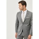ALTINYILDIZ CLASSICS Erkek Gri Slim Fit Dar Kesim Desenli Takım Elbise - 46 - 6 Drop