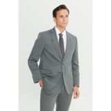 ALTINYILDIZ CLASSICS Erkek Gri Slim Fit Dar Kesim Mono Yaka Takım Elbise