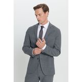 Altınyıldız Classics Erkek Gri Slim Fit Dar Kesim Mono Yaka Yünlü Takım Elbise - 50