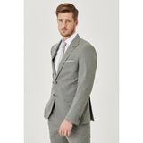 ALTINYILDIZ CLASSICS Erkek Gri Slim Fit Dar Kesim Takım Elbise - 46 - 6 Drop