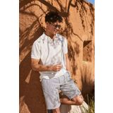 ALTINYILDIZ CLASSICS Erkek Gri Slim Fit Dar Kesim Yan Cepli Gofre Desenli Şort, Gri, 50