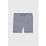 ALTINYILDIZ CLASSICS Erkek Gri Slim Fit Dar Kesim Yan Cepli Gofre Desenli Şort