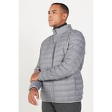 Altınyıldız Classics Erkek Gri Standart Fit Normal Kesim Dik Yaka Mont