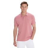 ALTINYILDIZ CLASSICS Erkek Gül Kurusu Slim Fit Dar Kesim Polo Yaka%100 Pamuk Kısa Kollu Tişört, Gül Kurusu, S