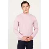 ALTINYILDIZ CLASSICS Erkek Gül Kurusu Tüylenme Yapmayan Anti-Pilling Standart Fit Yarım Balıkçı Yaka Triko Kazak - 2XL