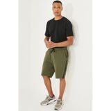 Altınyıldız Classics Erkek Hakı Standart Fit Normal Kesim Casual Örme Şort