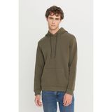 Altınyıldız Classics Erkek Haki Standart Fit Normal Kesim Içi Polarlı 3 Iplik Kapüşonlu Kanguru Cepli Pamuklu Sweatshirt