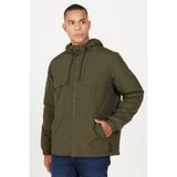 Altınyıldız Classics Erkek Haki Standart Fit Normal Kesim Kapüşonlu Yan Cepli Mont - 2XL