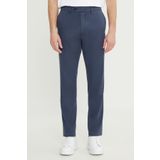 ALTINYILDIZ CLASSICS Erkek İndigo-Gri Pamuklu Slim Fit Dar Kesim Yan Cep Esnek Casual Pantolon