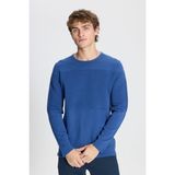 Altınyıldız Classics Erkek İndigo Standart Fit Bisiklet Yaka Triko Kazak - M