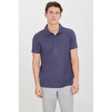 ALTINYILDIZ CLASSICS Erkek İndigo Standart Fit Normal Kesim Polo Yaka Tişört