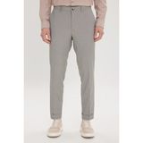 Altınyıldız Classics Erkek Kahve-Siyah Slim Fit Dar Kesim Yan Cepli Desenli Beli Lastikli Pantolon - 50