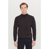 ALTINYILDIZ CLASSICS Erkek Kahverengi Tüylenme Yapmayan Standart Fit Normal Kesim Yarım Balıkçı Yaka Triko Kazak,3XL