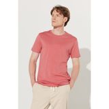 Altınyıldız Classics Erkek Kiremit Slim Fit Dar Kesim %100 Pamuk Bisiklet Yaka Tişört - 2XL