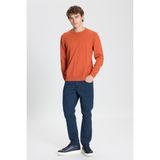 ALTINYILDIZ CLASSICS Erkek Kiremit Standart Fit Normal Kesim Bisiklet Yaka Triko Kazak - 3XL