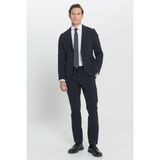 ALTINYILDIZ CLASSICS Erkek Koyu Lacivert Slim Fit Dar Kesim Mono Yaka Takım Elbise,46-6 Drop
