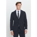 ALTINYILDIZ CLASSICS Erkek Koyu Lacivert Slim Fit Dar Kesim Mono Yaka Takım Elbise,50-6 Drop