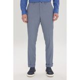 Altınyıldız Classics Erkek Koyu Mavi-Mavi Comfort Fit Rahat Kesim Yan Cepli Desenli Beli Lastikli Pantolon - 56