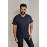 Altınyıldız Classics Erkek Lacivert %100 Pamuk Slim Fit Dar Kesim Bisiklet Yaka Tişört - XL
