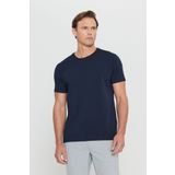 ALTINYILDIZ CLASSICS Erkek Lacivert 360 Derece Her Yöne Esneyen Slim Fit Dar Kesim Bisiklet Yaka Tişört