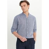 ALTINYILDIZ CLASSICS Erkek Lacivert Comfort Fit Rahat Kesim Hakim Yaka Gömlek