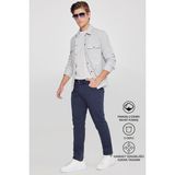 Altınyıldız Classics Erkek Lacivert Diz İzi Yapmayan Slim Fit Dar Kesim 5 Cep Pamuklu Kanvas Esnek Chino Pantolon - 48