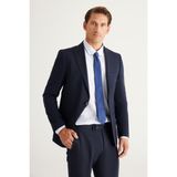 ALTINYILDIZ CLASSICS Erkek Lacivert Ekstra Slim Fit Dar Kesim Kırlangıç Yaka Takım Elbise - 50 - 6 Drop