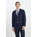 ALTINYILDIZ CLASSICS Erkek Lacivert Ekstra Slim Fit Dar Kesim Kırlangıç Yaka Takım Elbise - 56 - 6 Drop