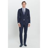Altınyıldız Classics Erkek Lacivert Ekstra Slim Fit Dar Kesim Kırlangıç Yaka Takım Elbise
