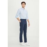 ALTINYILDIZ CLASSICS Erkek Lacivert Pamuklu Comfort Fit Yan Cepli Armürlü Casual Esnek Pantolon