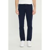 ALTINYILDIZ CLASSICS Erkek Lacivert Pamuklu Slim Fit Dar Kesim 5 Cepli Armürlü Esnek Casual Pantolon