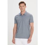 ALTINYILDIZ CLASSICS Erkek Lacivert Pamuklu Slim Fit Dar Kesim Polo Yaka Tişört