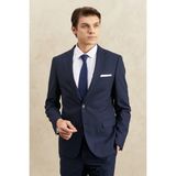 ALTINYILDIZ CLASSICS Erkek Lacivert Regular Fit Normal Kesim Yünlü Su ve Leke Tutmayan Nano Takım Elbise - 50 - 6 Drop
