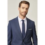 ALTINYILDIZ CLASSICS Erkek Lacivert Slim Fit Dar Kesim Desenli Yünlü Takım Elbise - 6 Drop - 46
