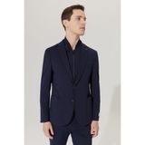 ALTINYILDIZ CLASSICS Erkek Lacivert Slim Fit Dar Kesim Mono Yaka Takım Elbise - 48 - 6 Drop