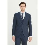 Altınyıldız Classics Erkek Lacivert Slim Fit Dar Kesim Mono Yaka Yelekli Takım Elbise - 46 - 6 Drop