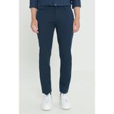 ALTINYILDIZ CLASSICS Erkek Lacivert Slim Fit Dar Kesim Pamuklu Armürlü Yan Cep Esnek Kumaş Klasik Pantolon