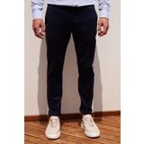 ALTINYILDIZ CLASSICS, Erkek Lacivert Slim Fit Dar Kesim Pamuklu Esnek Rahat Chino Pantolon, Lacivert, 48