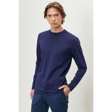 ALTINYILDIZ CLASSICS Erkek Lacivert Standart Fit Normal Kesim Bisklet Yaka Triko Kazak - 2XL