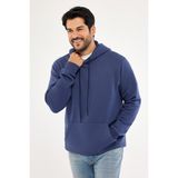 Altınyıldız Classics Erkek Lacivert Standart Fit Normal Kesim Içi Polarlı 3 Iplik Kapüşonlu Pamuklu Sweatshirt
