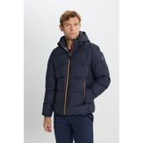 Altınyıldız Classics Erkek Lacivert Standart Fit Normal Kesim Kapüşonlu Mont - 2XL