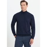 ALTINYILDIZ CLASSICS Erkek Lacivert Standart Fit Normal Kesim Yarım Balıkçı Yaka Triko Kazak - 3XL