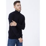 ALTINYILDIZ CLASSICS Erkek Lacivert Tüylenme Yapmayan Anti Pilling Özellikli Standart Fit Tam Balıkçı Yaka Triko Kazak - XL